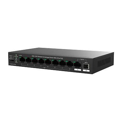 картинка IP-Com G1110PF-8-120W Коммутатор 8-портовый неуправляемый PoE от компании Intant